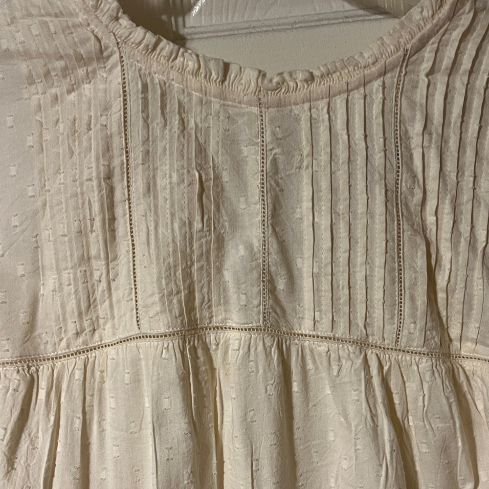 Cream Plus size Dress with beautiful details #Plussize